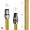 Flextron Gas Line Hose 1'' O.D.x24'' Len 3/4" FIPx3/4" MIP Fittings Yellow Coated Stainless Steel Flexible FTGC-YC34-24P - alternate 2